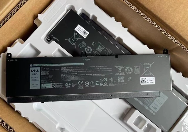 Alt view image 2 of 3 - DELL C903V 11.4V 68Wh 6-Cell Notebook Battery For Dell Precision 7550 7560 7750 7760 Series Laptop, P44E001 P44E002 P93F001 P93F002 P/N: PKWVM 0CR72X CR72X 068N03 0447VR3V 447VR CPA-447VR 017C86