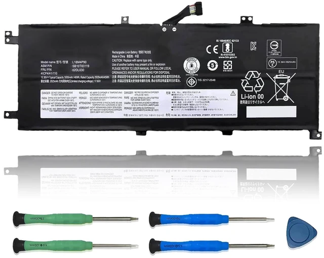 Main image of VANPIR L18M4P90 Laptop Battery Replacement for Lenovo ThinkPad L13 Yoga Series L18C4P90 L18D4P90 02DL031 02DL032 02DL030 SB10T83120 SB10T83119 15.36V 46Wh 3000mAh