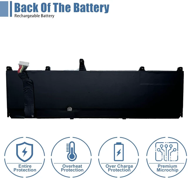 Alt view image 4 of 6 - VANPIR MN06XL Laptop Battery Replacement for HP ZBook Studio 16 G9 ZBook Studio 16 G10 Series Notebook M82230-005 M82220-1C1 M82220-2C1 TPN-DB1B 11.58V 76Wh 6304mAh
