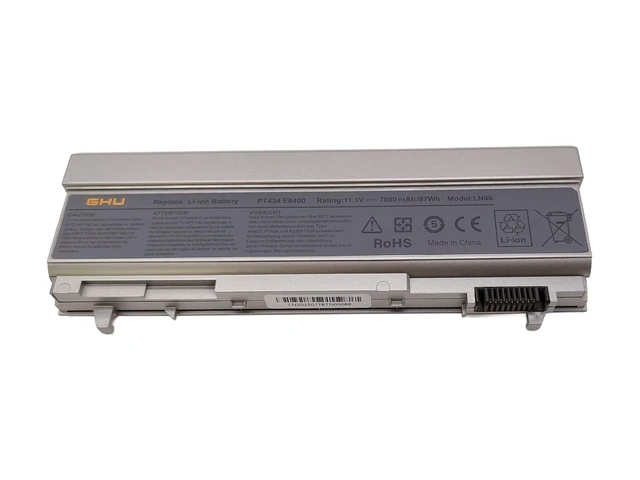Alt view image 2 of 7 - GHU 9-Cell Laptop Battery 87Wh Replacement for Dell Latitude E6400 E6410 ATG E6500 E6510, Compatible with KY266 KY265 KY477 PT434 NM633 312-0748 312-0749 W0X4F W1193