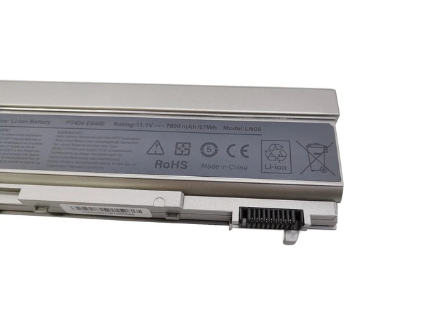 Alt view image 3 of 7 - GHU 9-Cell Laptop Battery 87Wh Replacement for Dell Latitude E6400 E6410 ATG E6500 E6510, Compatible with KY266 KY265 KY477 PT434 NM633 312-0748 312-0749 W0X4F W1193