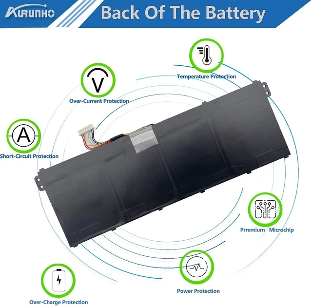 Alt view image 6 of 7 - AURUNHO AP19B5K AP19B8K Laptop Battery for Acer Aspire 3 A315-56 A315-57 A315-57G A315-58 A315-58G A315-59 A315-59G A317-53 A317-52 A317-53G Extensa 15 EX215-54 EX215-54G A317-53G-75TN