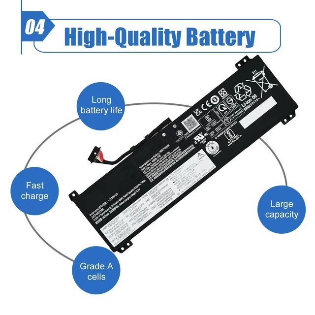 Alt view image 5 of 6 - Dentsing L21M3PC0 Laptop Battery Compatible with Lenovo IdeaPad Gaming 3-15IAH7 Gaming 3-15ARH7 Series L21C3PC0 L21D3PC0 SB11F36375 SB11F36367 SB11F36369 5B11F36371 5B11F36370 45Wh 3910mAh