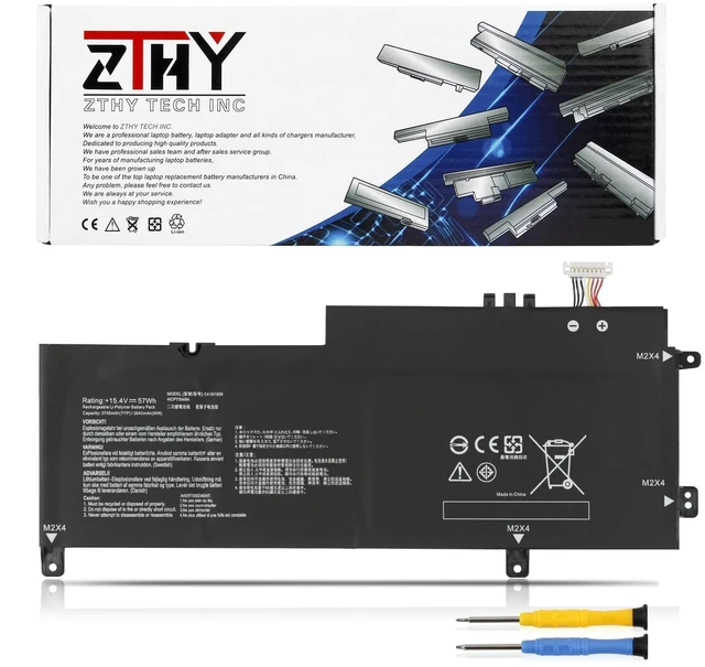 Main image of C41N1809 Laptop Battery for Asus Zenbook Flip 15 UX562 UX562FN Q536F Q536FD | for Zenbook Flip 15 UX562FD UX562FDX Q536FD-BI7T15 UX562FD-A1054T UX562FDX-EZ015T Series 0B200-03070000 15.4V 57Wh 3700mAh