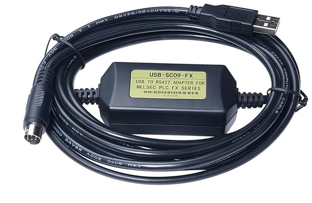 Main image of Washinglee USB Programming Cable for Mitsubishi PLC FX3U and FX Series, for Taiwan Shihlin AX Series, for FX2N/FX1N/1S/FX3U/3GA, for USB-SC09-FX Replacement, 6 FT