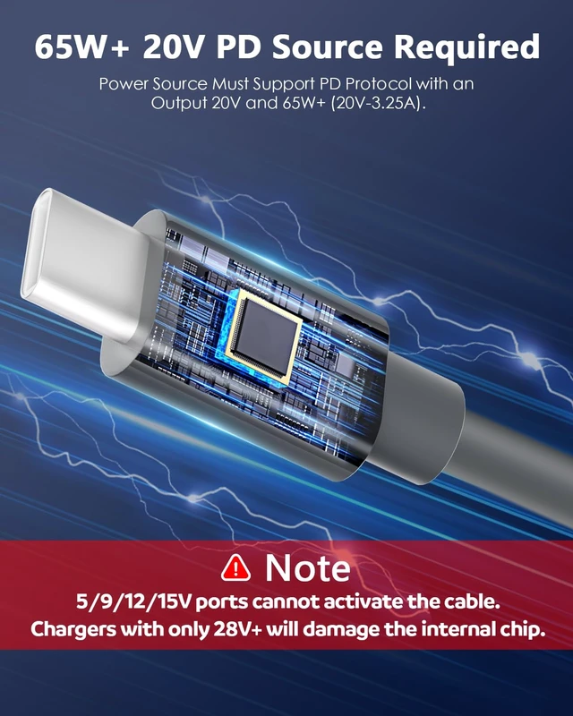 Alt view image 2 of 7 - ADINEL Starlink Mini Cable, 75FT Extra Long Starlink Mini USB C to DC Power Cable 100W USB Type C to DC Charging Cable Waterproof Replacement 18AWG 23M