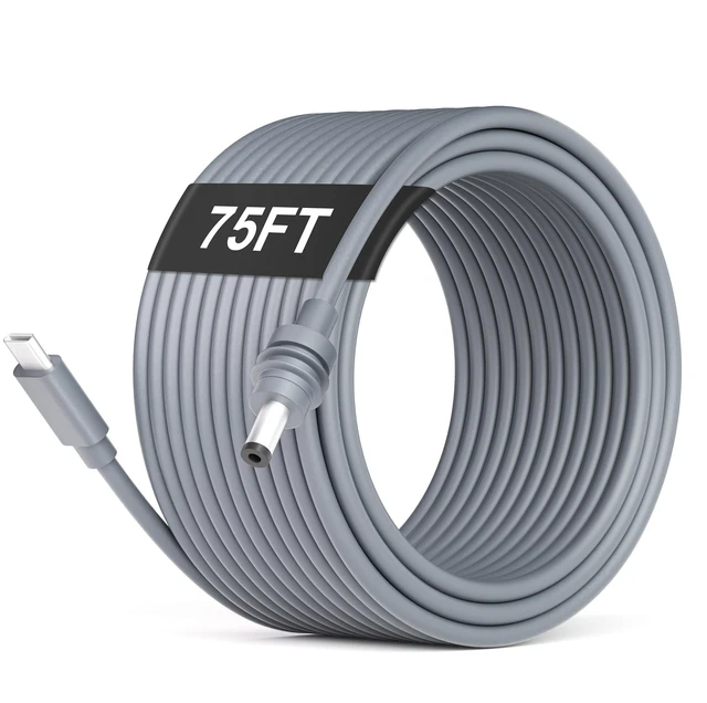 Main image of ADINEL Starlink Mini Cable, 75FT Extra Long Starlink Mini USB C to DC Power Cable 100W USB Type C to DC Charging Cable Waterproof Replacement 18AWG 23M