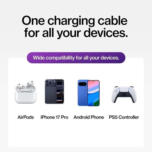 Alt view image 5 of 7 - Statik MagStack Magnetic Charging USB A to USB C Cable, 27W, Nylon Braided Tangle-Free Design, Magnetic Coiling, Data Transfer, Compatible with iPhone & Android, 3FT Black, 3 Pack