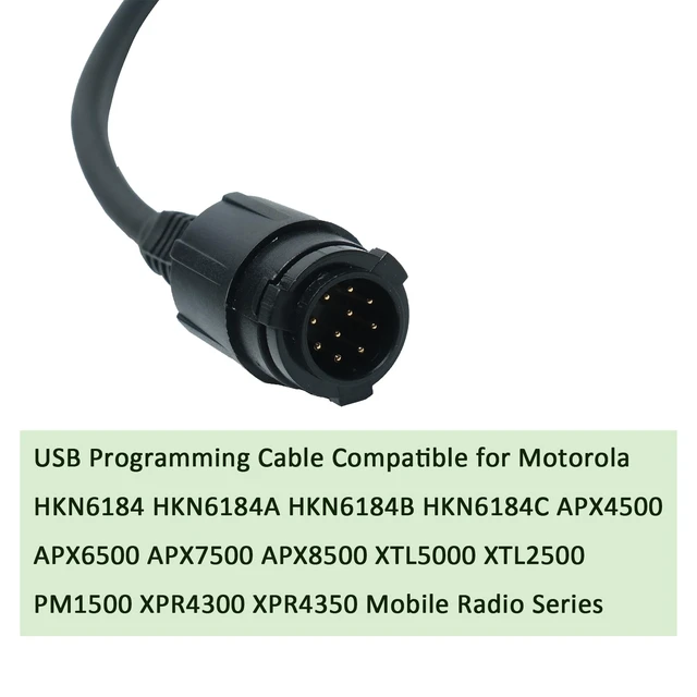 Alt view image 2 of 6 - BVMAG HKN6184 USB Programming Cable Compatible with Motorola APX6500 APX7500 APX8500