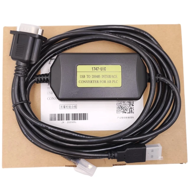 Alt view image 2 of 4 - LITKEQ 1747-UIC Programming Cable for AB PLC SLC5/01/02/03/05 and Micrologix 1000 Series, USB to DH485/RS485/RS232, for Allen Bradley 1747-UIC Repalcement