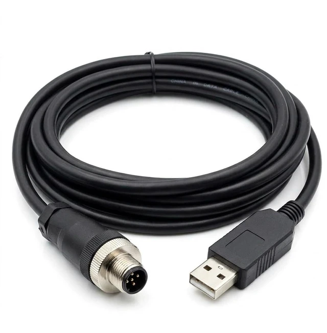 Main image of Pidwaok USB to 5-Pin Aviation Cable for Bosch REXROTH Controller, 1.8m RS232 PC Communication Cable