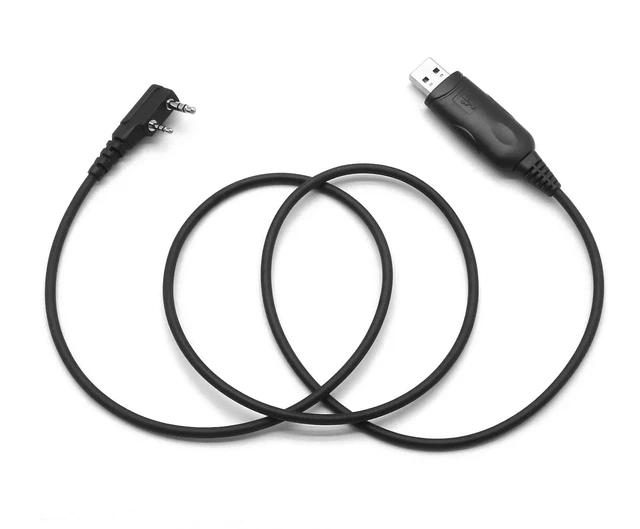 Alt view image 2 of 4 - USB Program Cable for Kenwood Radio NX-320 TK-260G TK-370G 2-pin + Software | Compatible with TK-2160 TK-3160 TK-2200 TK-2302 TK-2312 TK-3312 Radio, Clone Cord Cat Lead Wire