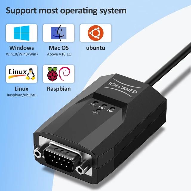 Alt view image 2 of 7 - Pibiger USB to CAN Analyzer Cable SavvyCAN-FD- C CAN FD Speed Up to 12M Isolated Against USB 2.5KV CE FCC