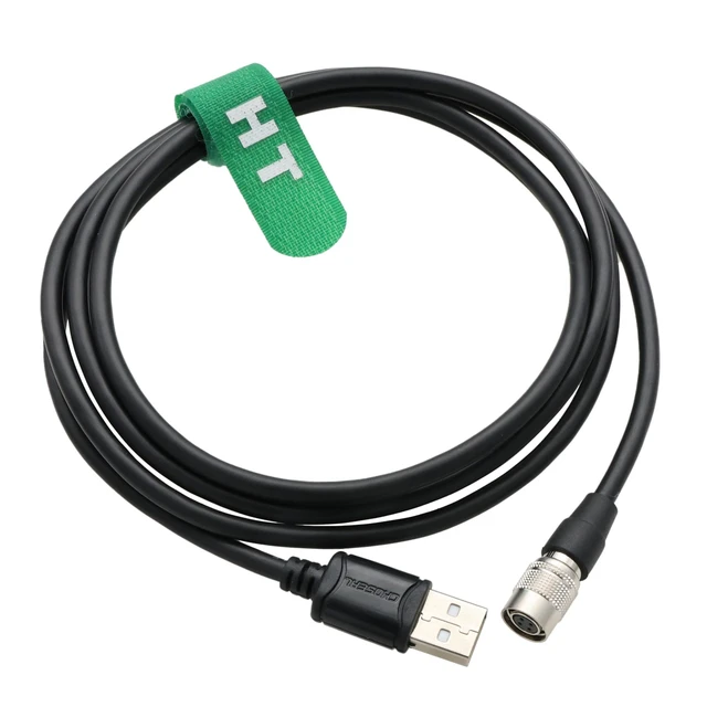 Alt view image 3 of 3 - HangTon Data Cable for Itron Mobile Collector to Computer, Hirose 4-pin Female to USB Type-A, 5.9ft