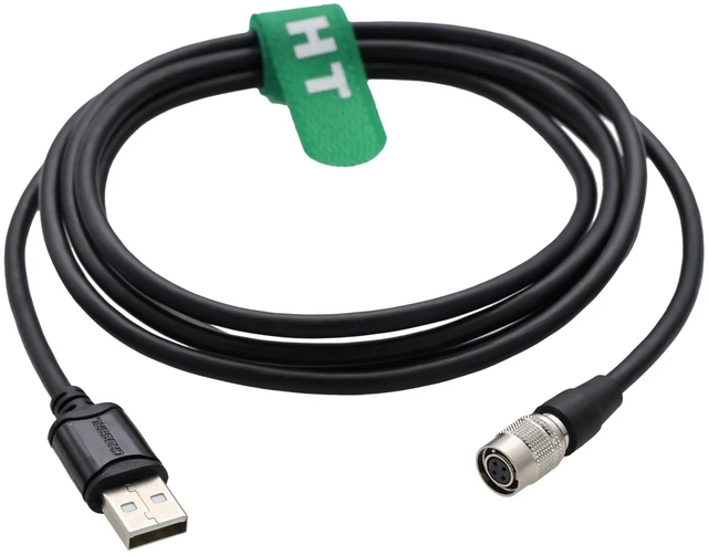 Main image of HangTon Data Cable for Itron Mobile Collector to Computer, Hirose 4-pin Female to USB Type-A, 5.9ft