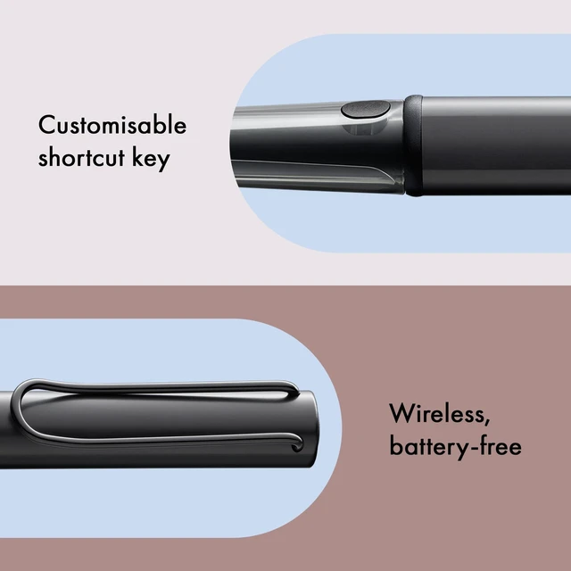 Alt view image 5 of 7 - Lamy AL-star EMR black (POM tip) - Stylus Pen for many Android devices - Touchscreen pen with ergonomic grip - precise writing & drawing on digital media - with function button
