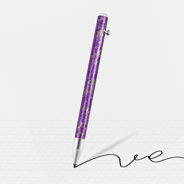 Main image of Titanium Magnetic EMR Stylus for E-Ink Devices, Retractable Magnetic Digital Pen with Precision Fine Tip, Lightweight Writing Pen Compatible with Remarkable 2, Kindle Scribe, BOOX, Supernote, Purple