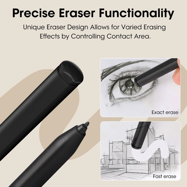 Alt view image 5 of 7 - Magnetic 2 Pen with Eraser, EMR Digital Stylus for Remarkable Replacement, Alternative Marker Plus