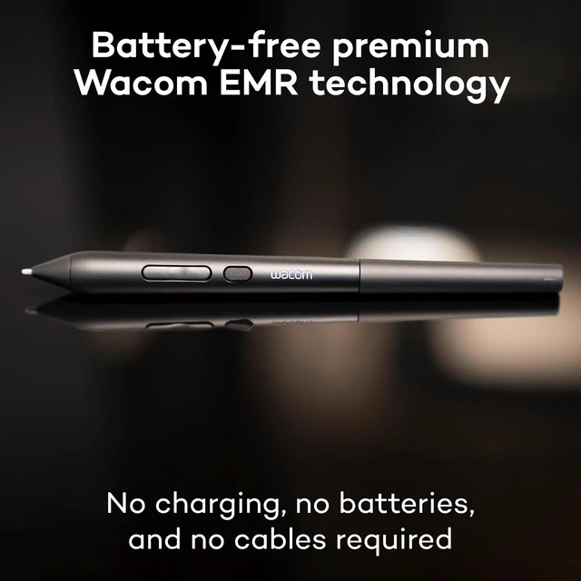 Alt view image 4 of 7 - Wacom Art Pen 2, with 360° Rotation, Pressure Sensitivity and Tilt Control | Traditional tool feel w/rotation, pressure and tilt sensitivity for artists creating expressive brush strokes & digital art