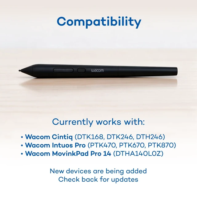 Alt view image 7 of 7 - Wacom Art Pen 2, with 360° Rotation, Pressure Sensitivity and Tilt Control | Traditional tool feel w/rotation, pressure and tilt sensitivity for artists creating expressive brush strokes & digital art