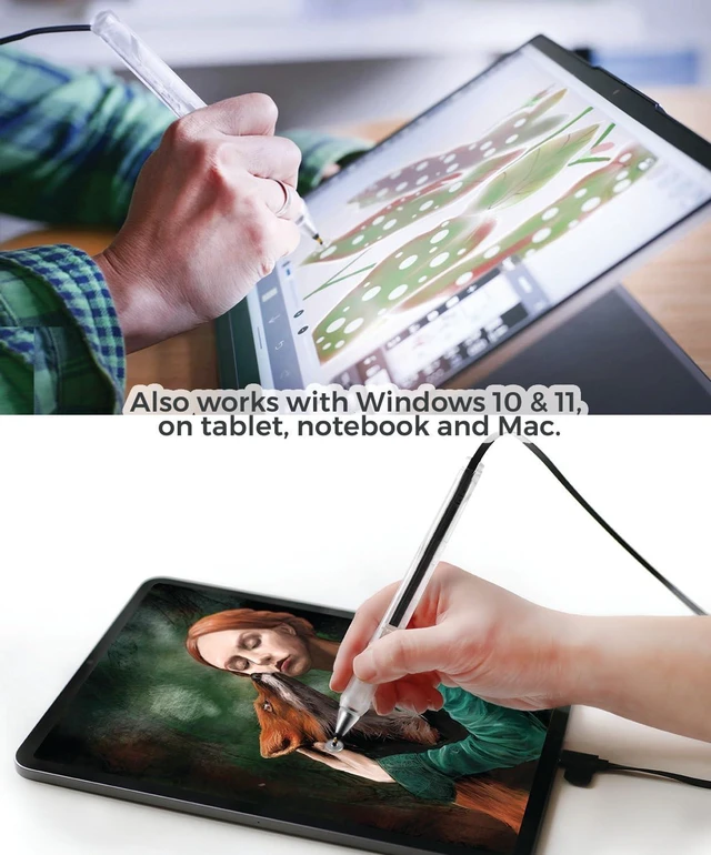 Alt view image 5 of 7 - SonarPen (USB C): Pressure Sensitive Stylus for iPhone, Android & Mac Black