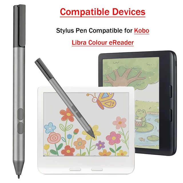 Alt view image 2 of 6 - Active Pen for Kobo Stylus 2 Compatible with Kobo Libra Colour Pen Compatible for Kobo Libra Colour eReader Stylus Pen
