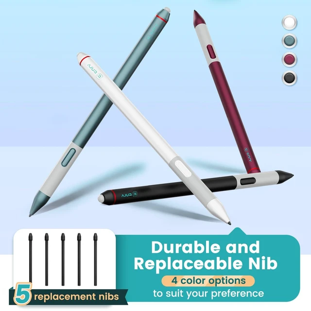 Alt view image 7 of 7 - TNRV Kindle Scribe Colorsoft 11" Pen Replacement Stylus for Scribe 11" | Smooth Color Notes on Scribe Colorsoft 11",4096-Level Pressure,Tilt Support,Eraser,Silicone Grip,Magnetic Attach,5 Tips
