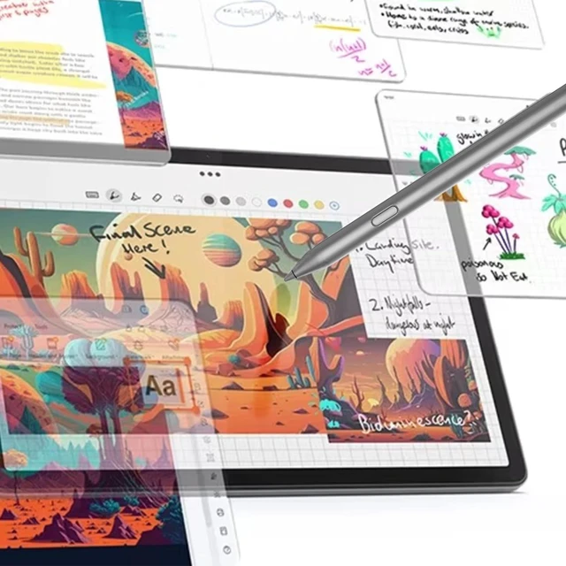 Alt view image 4 of 6 - Tab Pen Plus for Lenovo Tab Pen Plus AP500U/AP501U, TabPenPlus for Lenovo Tab M11, Tab P12, Tab M10 5G, Tab K11, Tab Y700, Legin Tab Gen 3 Pen SupportLPP 2.0 Protocols (Silver)