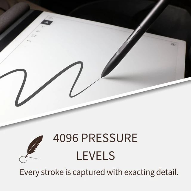 Alt view image 4 of 7 - LAZARITE LuxoScribe, Marker Pen for Remarkable 2/Kindle Scribe/SuperNote Device. EMR Stylus Pen with Eraser, 4096 Pressure Sensitivity, Palm Rejection