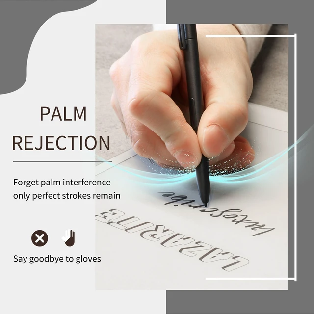 Alt view image 6 of 7 - LAZARITE LuxoScribe, Marker Pen for Remarkable 2/Kindle Scribe/SuperNote Device. EMR Stylus Pen with Eraser, 4096 Pressure Sensitivity, Palm Rejection