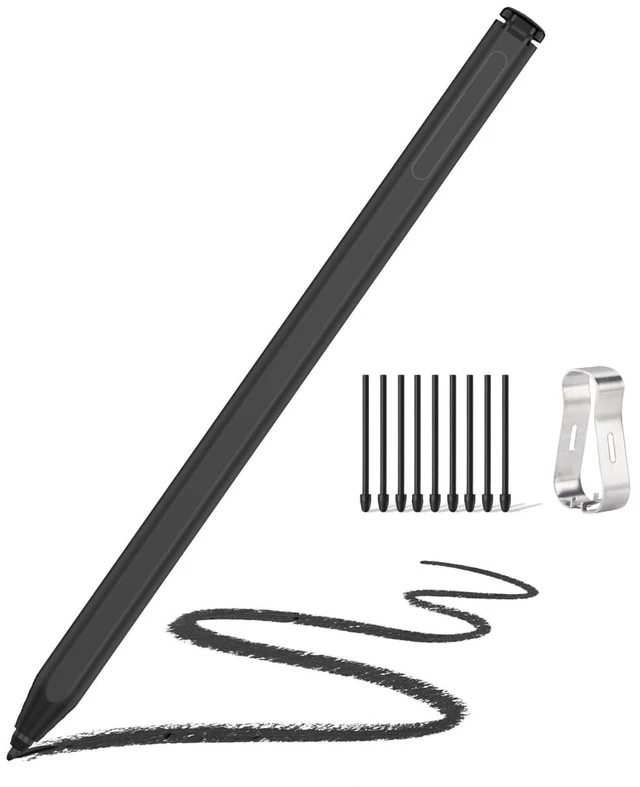 Main image of EMR Stylus for Remarkable 2/1 Pen, Replacement Marker with Eraser, 4096 Pressure, Tilt Support, Palm Rejection,Magnetic, No Charging Needed, Includes 9 Extra Nibs