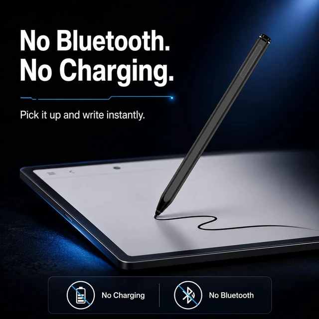 Alt view image 5 of 7 - EMR Stylus for Remarkable 2/1 Pen, Replacement Marker with Eraser, 4096 Pressure, Tilt Support, Palm Rejection,Magnetic, No Charging Needed, Includes 9 Extra Nibs