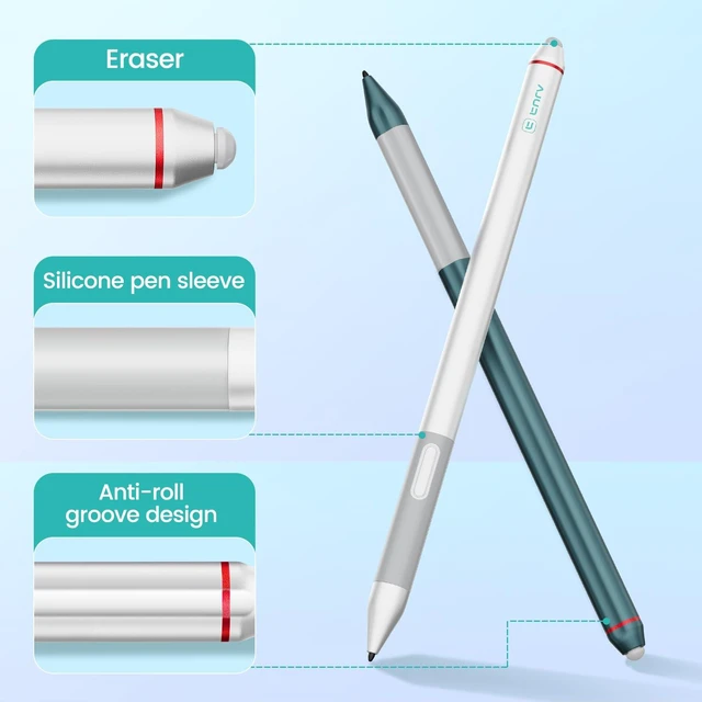 Alt view image 3 of 7 - TNRV Kindle Scribe Colorsoft 11" Pen Replacement Stylus for Scribe 11" | Smooth Color Notes on Scribe Colorsoft 11",4096-Level Pressure,Tilt Support,Eraser,Silicone Grip,Magnetic Attach,5 Tips