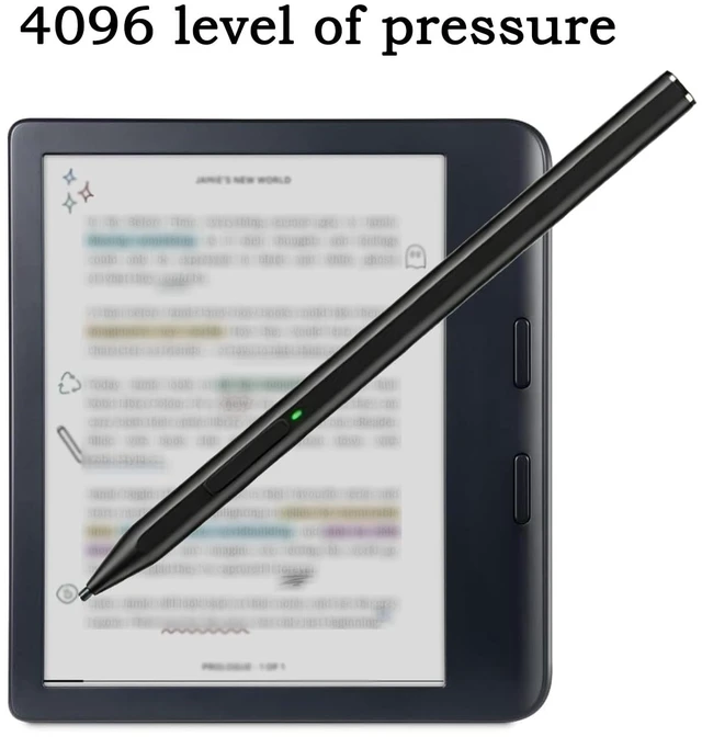 Alt view image 4 of 6 - Stylus 2 for Kobo Libra Colour Stylus, Libra Colour Pen for Kobo Clara Colour/Clara BW/Clara 2E eReader 6 inch/Kobo Sage eReader | 7" Kaleido 3 Pen - 581SHBH - Black