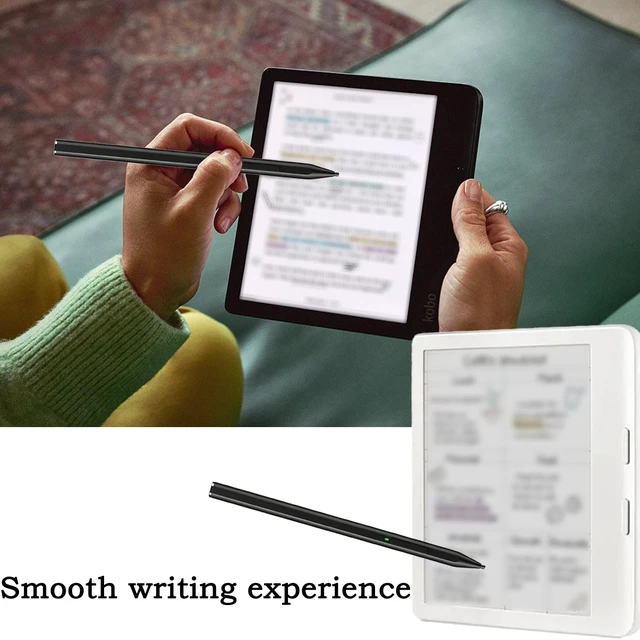 Alt view image 6 of 6 - Stylus 2 for Kobo Libra Colour Stylus, Libra Colour Pen for Kobo Clara Colour/Clara BW/Clara 2E eReader 6 inch/Kobo Sage eReader | 7" Kaleido 3 Pen - 581SHBH - Black