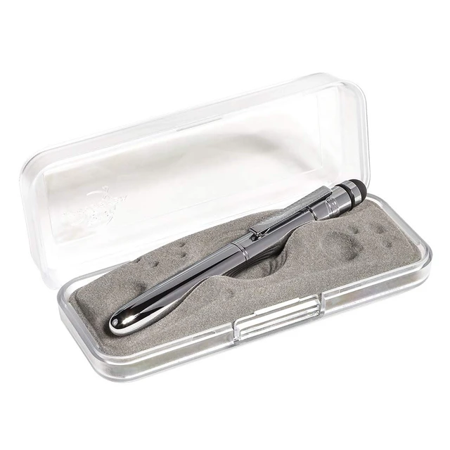 Alt view image 3 of 4 - Fisher Space Pen Chrome Bullet Grip Pen with Clip and Capacitive Stylus