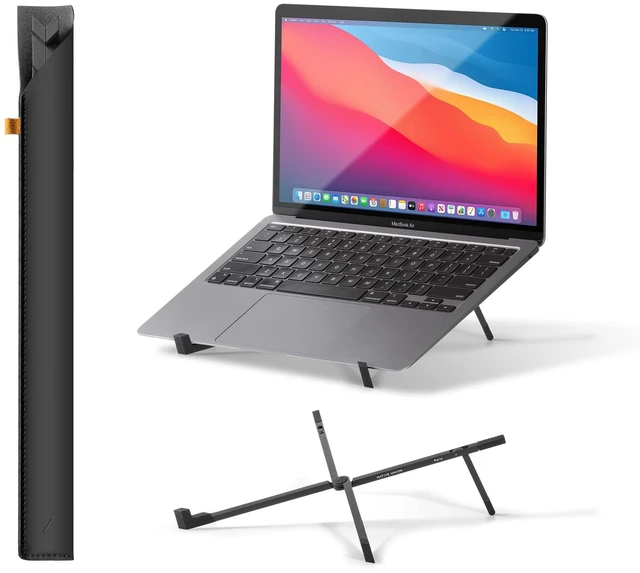 Main image of Native Union Fold Laptop Stand Ultra-Slim Foldable & Portable Laptop Stand Ergonomic & Optimized Viewing Angle for 13 to 16 Inch MacBooks & Laptops, 10 to 16 Inch iPads & Tablets (Black)