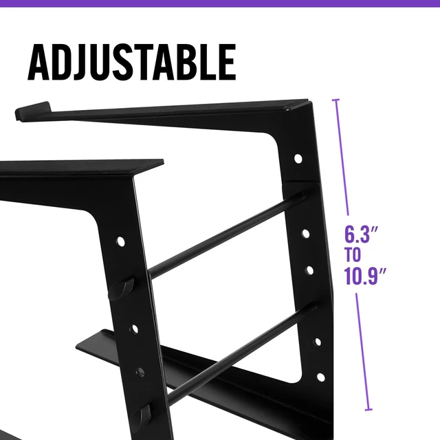 Alt view image 4 of 6 - OnStage On-Stage LPT5000 Laptop Computer Stand, Black