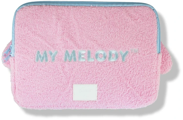 Alt view image 2 of 7 - Sonix x Sanrio Plush Tech Sleeve | 14 inch Fuzzy Laptop Computer and iPad Tablet Carrying Case Cover, Protective Travel Bag | Pink - 13" - 14" | My Melody