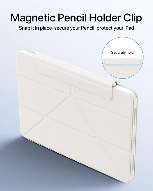Alt view image 7 of 7 - SANDUODD Case for iPad Pro 13 Inch M5 and M4 (2025/2024) | Magnetic Y-Fold Stand Cover with Multi-Angle Viewing, Premium PU Leather, Full Protection and Hidden Pencil Holder