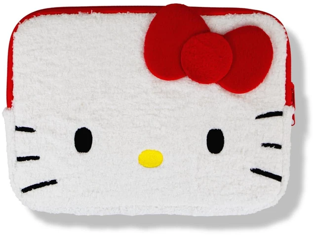 Main image of Sonix x Sanrio Plush Tech Sleeve | 11 inch Fuzzy iPad Tablet Pouch Carrying Case Cover, Protective Travel Bag | White - 11" | Hello Kitty