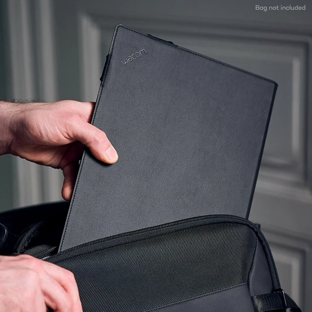 Alt view image 4 of 5 - Wacom Protective Sleeve Cover, for Movink 13, Faux Leather, Slim Fit | Slim protective sleeve designed for Movink, ideal for carrying your pen display from school, home or studio