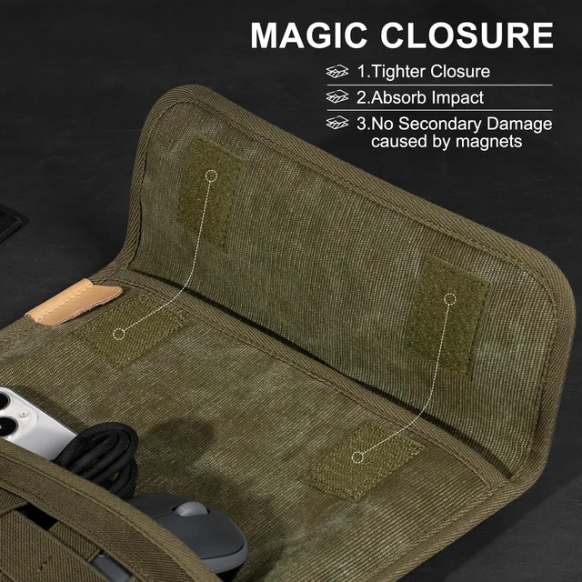 Alt view image 3 of 7 - Gexmil 14 Inch Laptop Sleeve,Tablet Bag with Accessory Pocket,Army Green | Compatible with MacBook Pro M5/M4/M3/M2/M1 Pro/Max,Protective Laptop Travel Case,Slim Carrying Bag,Tablet Cover
