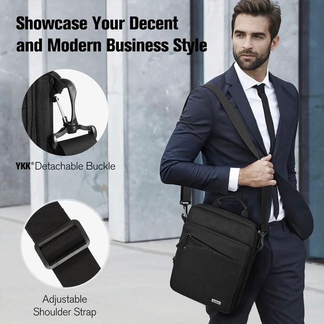 Alt view image 6 of 6 - MoKo 9-11 Inch Tablet Shoulder Bag with 360° Protection | Fits iPad Air 11-inch M4, iPad A16, iPad Pro 11-inch M5, iPad 10th/Air 5/4th 10.9 and iPad 9/8th 10.2, Black