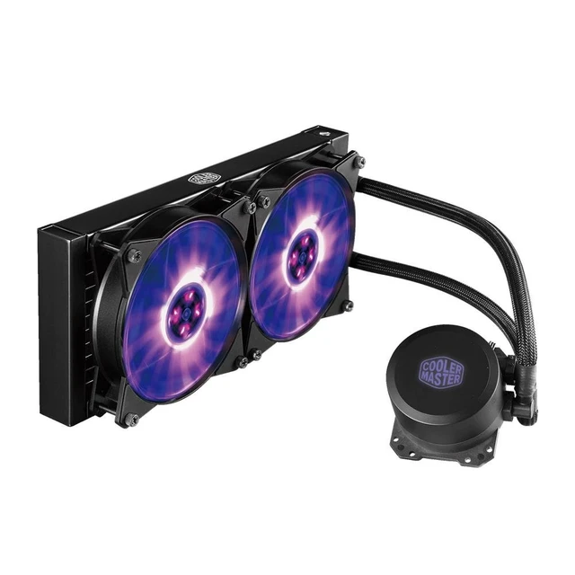 Main image of Cooler Master MasterLiquid ML240L RGB Close-Loop CPU Liquid Cooler, 240mm Radiator, Dual Chamber RGB Pump, Dual MF120R RGB Fans, RGB Lighting for AMD Ryzen/Intel LGA1200/1151