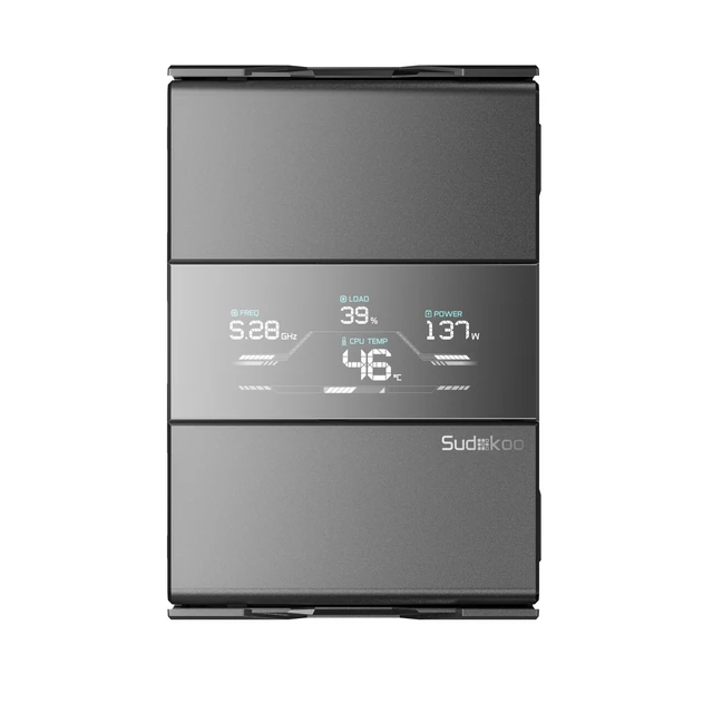 Alt view image 2 of 5 - Sudokoo SK700V AM5-Designated Digital Air Cooler, Single Tower Design, High Performance M-Winding Tech Fan, 7 Copper Heat Pipes, L-Rail Lock Mount, 220W Heat Dissipation