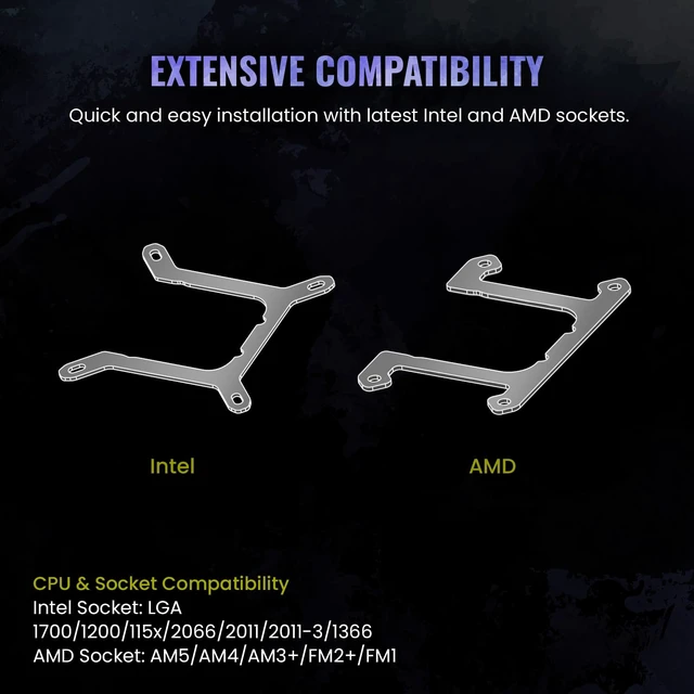 Alt view image 6 of 6 - ENERMAX LIQMAXFLO 240mm A-RGB AIO CPU Liquid Cooler - High Performance Pump up to 3000RPM, 38mm Thick Radiator, 60mm VRM Fan, Pressure-Optimized Silent 120mm FDB PWM Fan, Intel LGA1700/AMD AM5 Ready