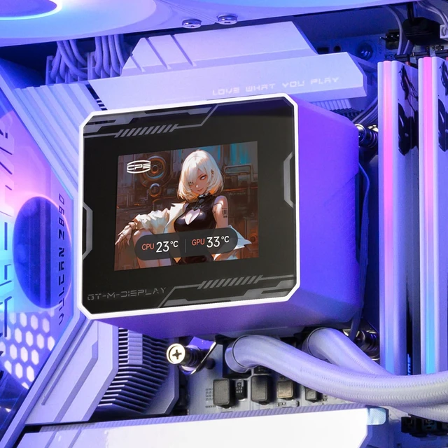 Alt view image 2 of 7 - PCCOOLER GT360M 360mm AIO CPU Cooler with 2.8" IPS LCD, ARGB, 300W TDP | Quiet Cooling 15-33.7dBA Noise, Customized Display Content, Easy Installation, Intel LGA1851/1700/1200/115X & AMD AM5/AM4