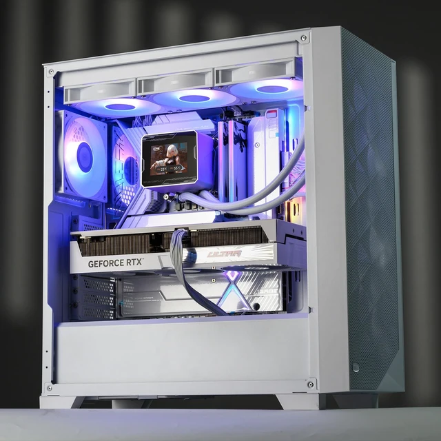 Alt view image 5 of 7 - PCCOOLER GT360M 360mm AIO CPU Cooler with 2.8" IPS LCD, ARGB, 300W TDP | Quiet Cooling 15-33.7dBA Noise, Customized Display Content, Easy Installation, Intel LGA1851/1700/1200/115X & AMD AM5/AM4