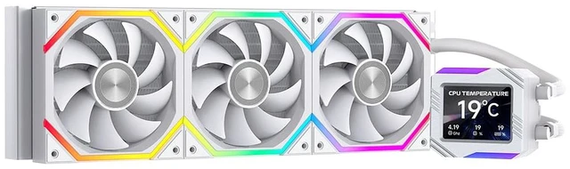 Main image of Jungle Leopard Astroshel V2G 360 Argb Water Cooling CPU Cooler|3 * 120mm PWM Fans with 2000RPM|Customizable LCD Digital Display Screen|for Intel LGA1851/1700/1200/115X AMD AM4/AM5(White)